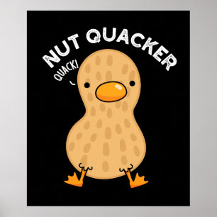 Poster Nut Quacker Funny Peanut Puns Dardo BG