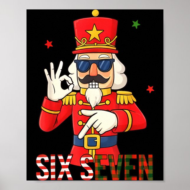 Poster Nutcracker 67 Six Seven Christmas Meme Humor Men W (Frente)