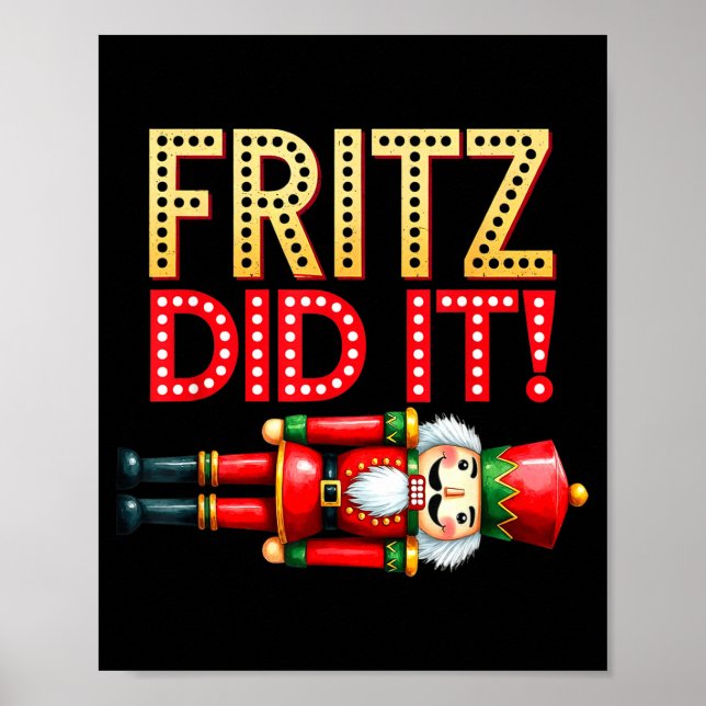 Poster Nutcracker Fritz Did It Clara Funny Christmas Ball (Frente)