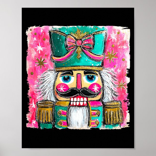 Poster Nutcracker Nuts Xmas Pajamas Holiday Christmas Wat (Frente)