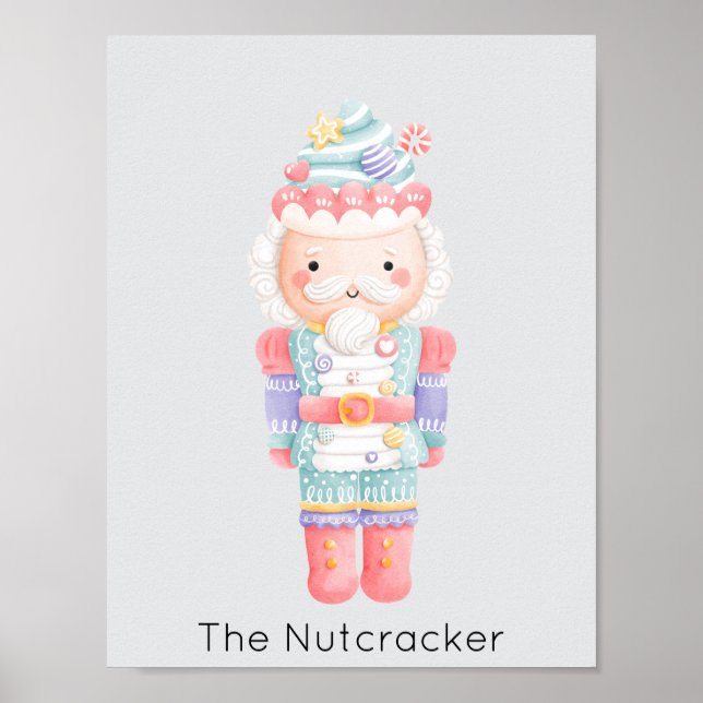 Poster Nutcracker Pastel Natal (Frente)