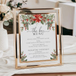 Poster Nutmeg Noel Christmas O menu Bebidas do Bar<br><div class="desc">Este cartaz de menu de bar apresenta um título moderno de escrita de caligrafia e um design de Natal sagrado. O cabeçalho de texto do script é uma imagem que não pode ser editada. A imagem de cabeçalho pode ser redimensionada para ajustado qualquer tamanho de sinal. Todo o outro texto...</div>