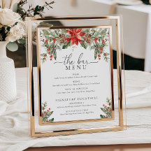 Nutmeg Noel Christmas O menu Bebidas do Bar