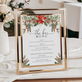 Poster Nutmeg Noel Christmas O menu Bebidas do Bar