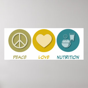 Pôster Nutrição do amor da paz