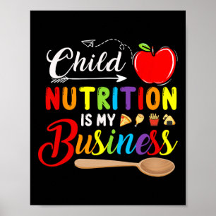 Poster Nutrição Infantil É Minha Maçã Bonita De Volta Par