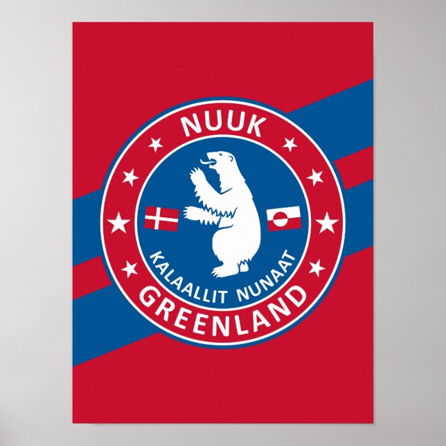 Poster Nuuk Gronelândia (Frente)