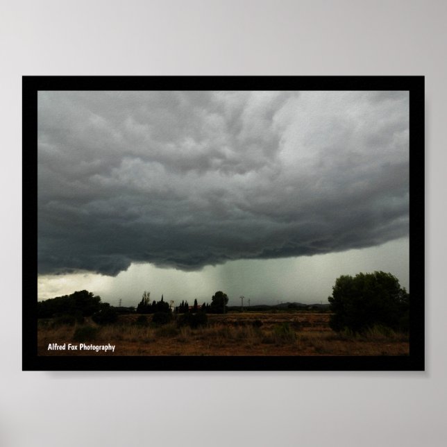 Poster Nuvem de Tempestade Rural (Frente)