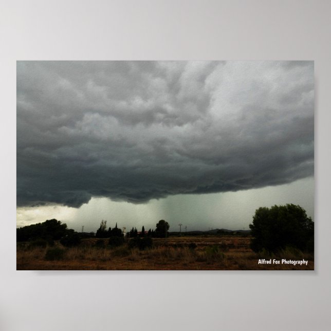 Poster Nuvem de Tempestade Rural (Frente)