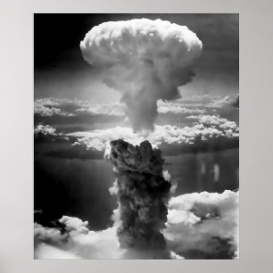 PÔSTER NUVEM MUSHROOM SOBRE HIROSHIMA 1945