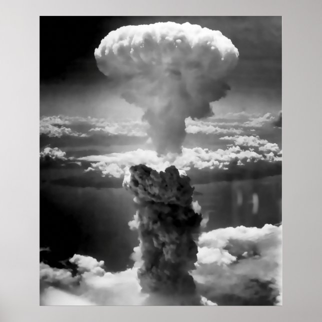 PÔSTER NUVEM MUSHROOM SOBRE HIROSHIMA 1945 (Frente)