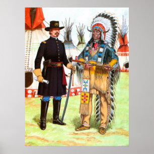 Poster Nuvem vermelha, chefe do Oglala Sioux