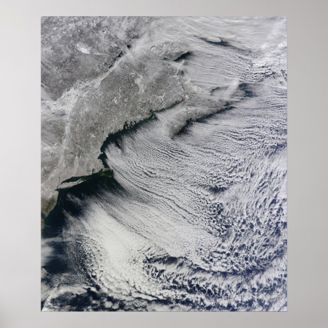 Pôster Nuvens através dos céus do Atlântico Norte (Frente)