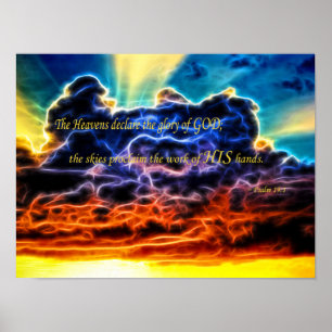 Poster Nuvens Cumulus Eletrificadas Bíblicas
