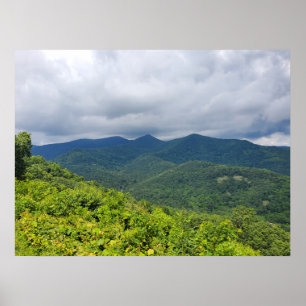 Poster Nuvens de Parkway Blue Ridge