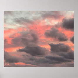 Poster Nuvens de Tempestade Sunset