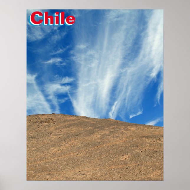 Poster Nuvens do Chile (Frente)