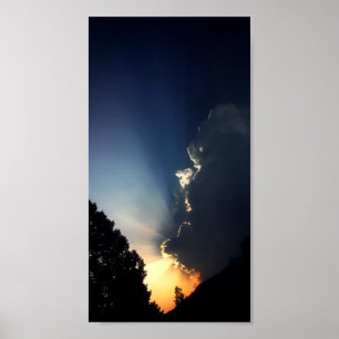 Poster Nuvens do por do sol