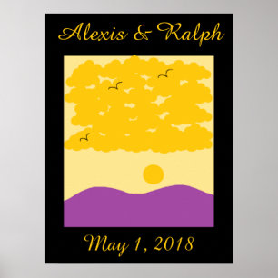 Poster Nuvens do Sol o'Colinas Roxas