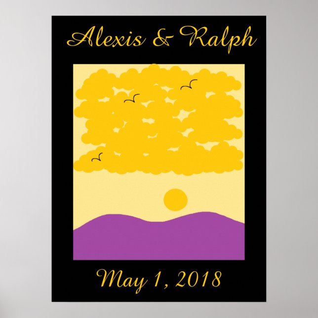 Poster Nuvens do Sol o'Colinas Roxas (Frente)