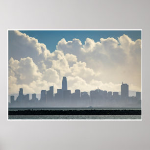 Poster Nuvens e a Cidade