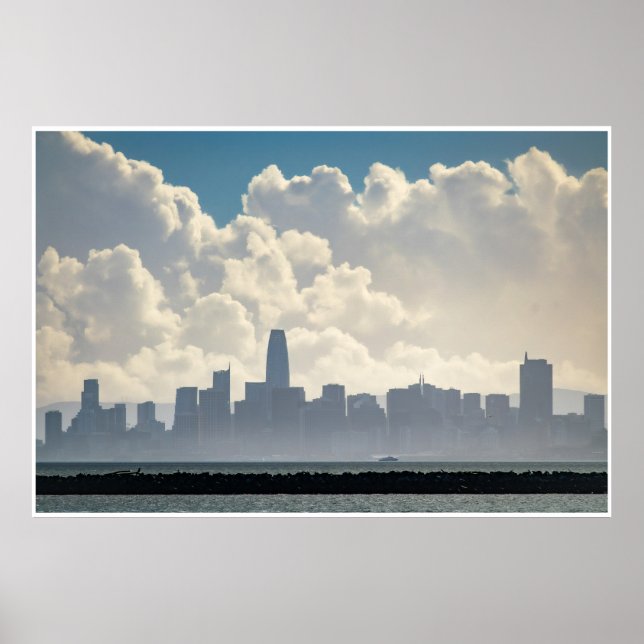 Poster Nuvens e a Cidade (Frente)
