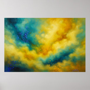 Poster Nuvens e Cores Vívidas
