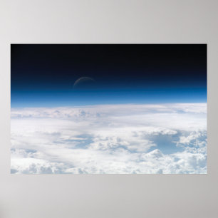 Poster Nuvens e lua fraca
