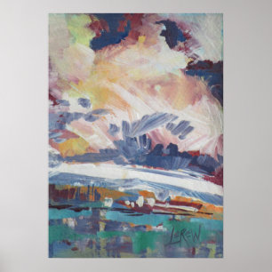 Poster Nuvens em Formação Pintura / Artista Larry Lerew