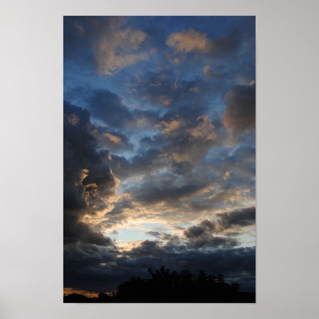 Poster Nuvens espetaculares no céu 2 (Frente)