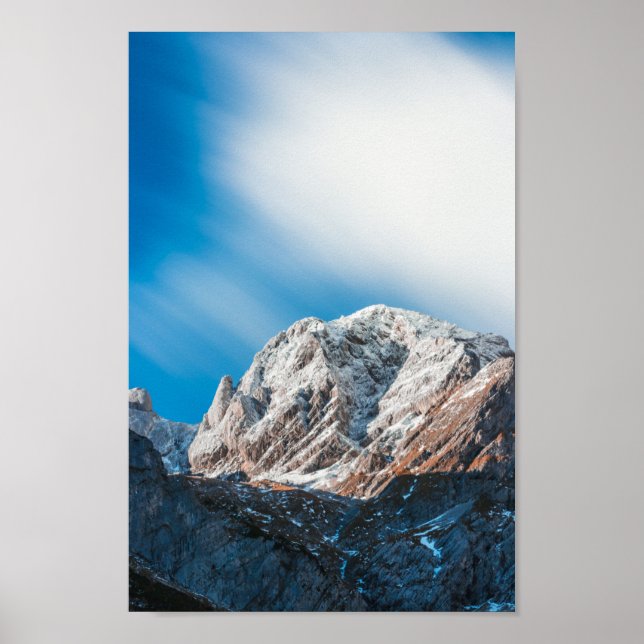 Poster Nuvens mistas sobre as montanhas (Frente)