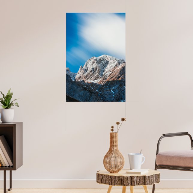Poster Nuvens nebulosas sobre as montanhas (Sala de Estar 3)