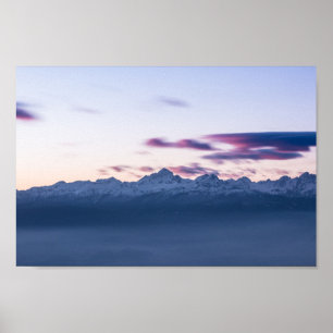Poster Nuvens negras sobre a montanha Triglav, Eslovênia