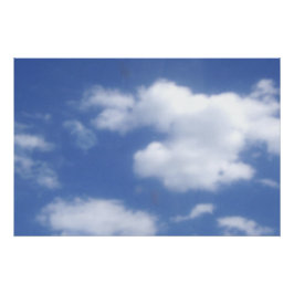 Pôster nuvens no céu azul