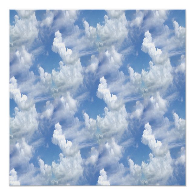 Pôster Nuvens para sempre... (Frente)