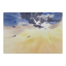 Nuvens Pintadas em Aquarela 