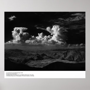 Pôster Nuvens sobre o deserto, 1965, por Ansel Adams