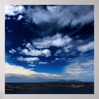 Poster Nuvens sobre o Mar Mediterrâneo