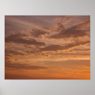 Pôster Nuvens solares II Pastel Abstrato Natureza