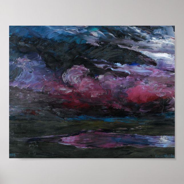 Poster Nuvens Tempestuosas à Deriva | Emil Nolde | (Frente)