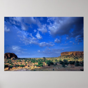 Pôster Nuvens varrendo o céu sobre o