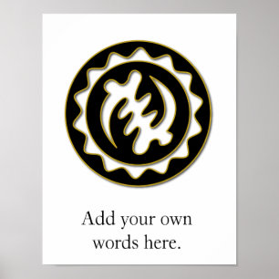 Pôster Nyame Ye Ohene   Deus é símbolo rei