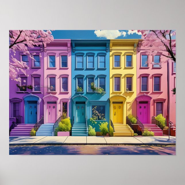 Poster NYC, cena na rua (Frente)