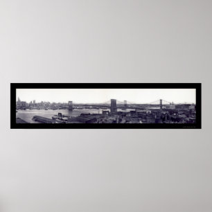 Poster NYC East River constrói uma ponte sobre a foto