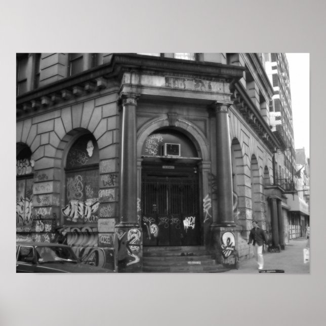 Poster NYC, edifício abandonado em 2003 (Frente)