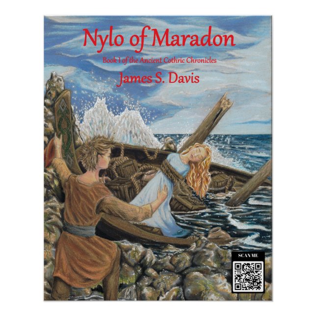 Pôster Nylo do poster Maradon. Arte de Emily Stoll. (Frente)