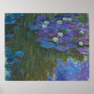 Poster Nymphéas en fleur 1914-17