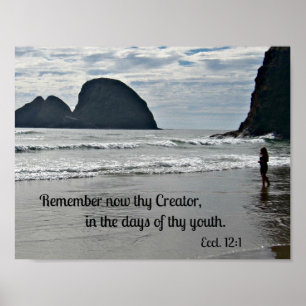 Poster O 12:1 de Ecclesiastes recorda agora thy criador