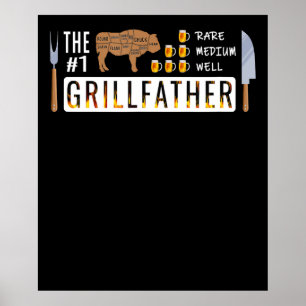 Poster O 1 Rare Medium well Grilldad CHURRASCOS