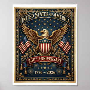Poster O 250º da América Versão 1